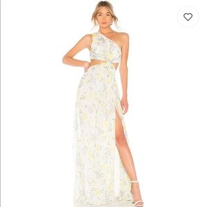 Cinq à sept Goldie Floral Gown